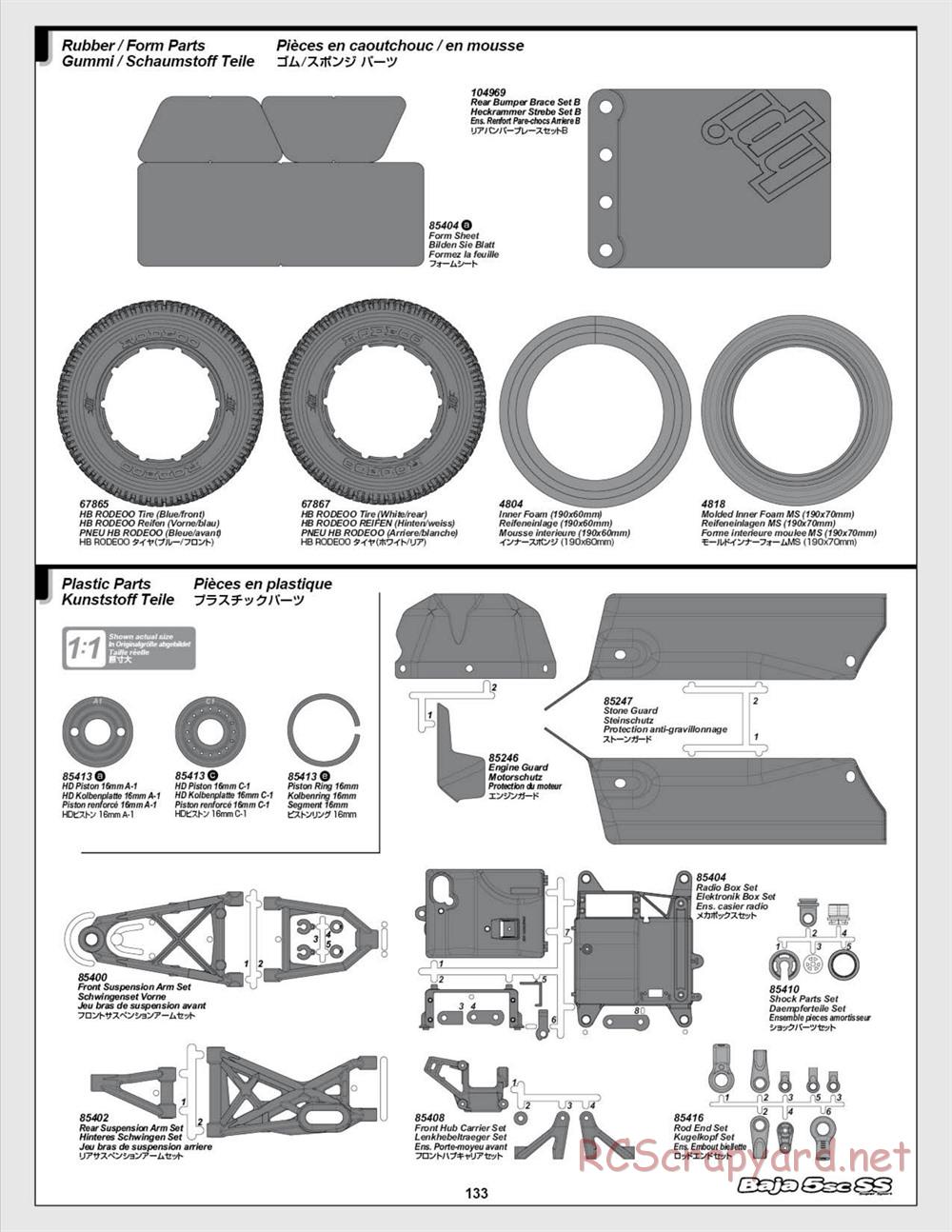 HPI - Baja 5SC SS - Exploded View - Page 133