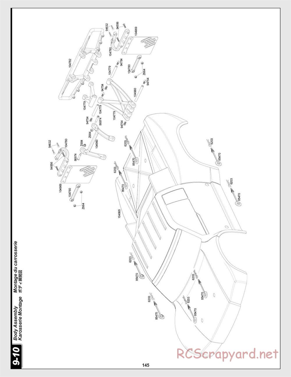 HPI - Baja 5SC SS - Exploded View - Page 145