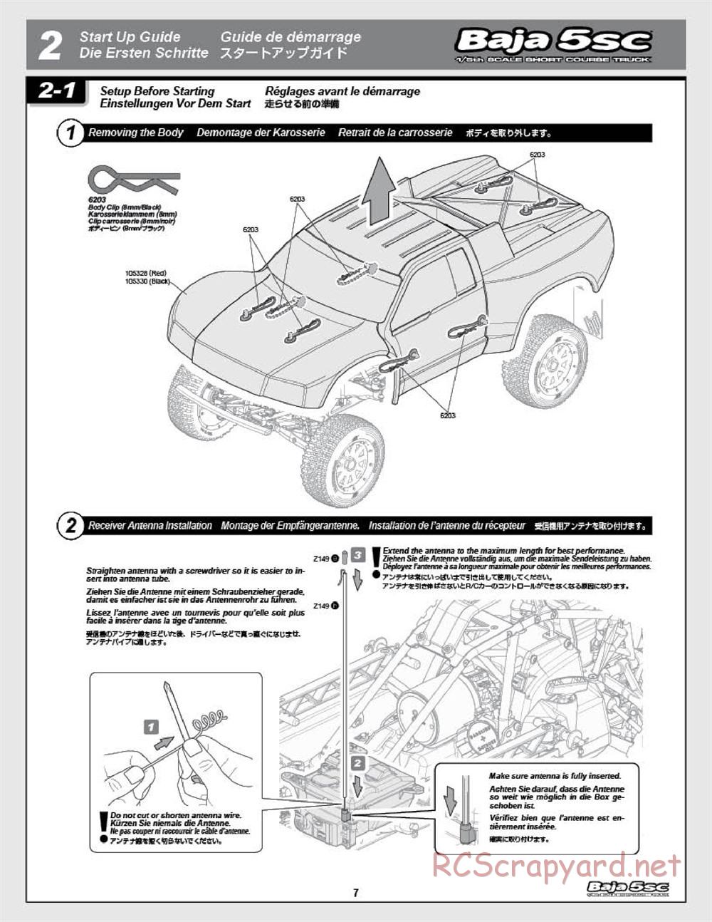 HPI - Baja 5SC - Manual - Page 7