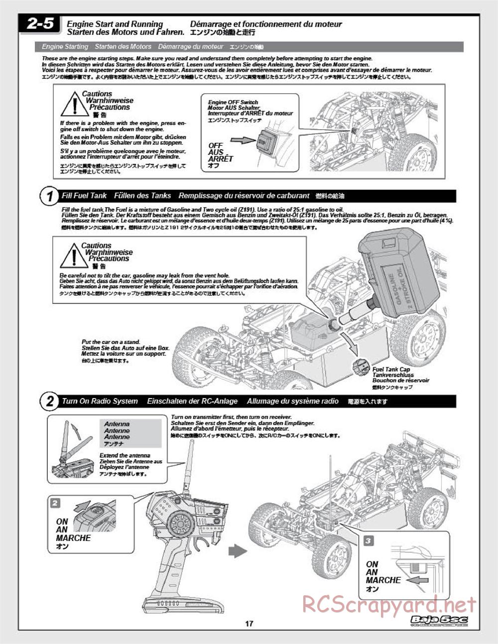 HPI - Baja 5SC - Manual - Page 17