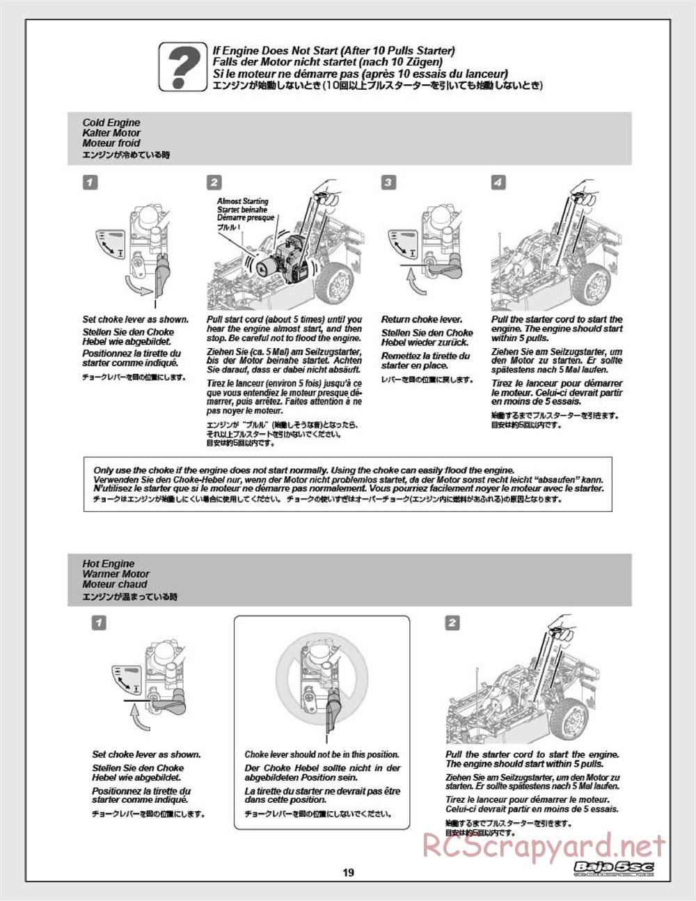 HPI - Baja 5SC - Manual - Page 19