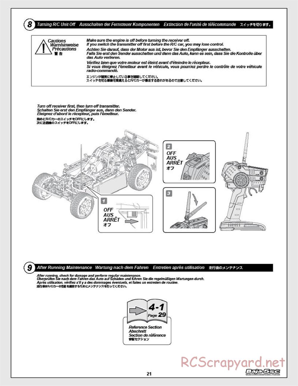 HPI - Baja 5SC - Manual - Page 21