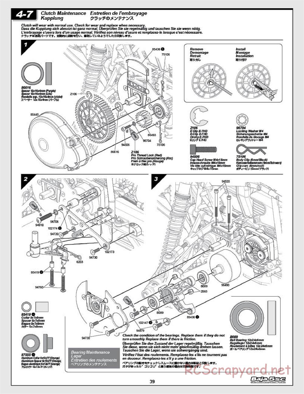 HPI - Baja 5SC - Manual - Page 39