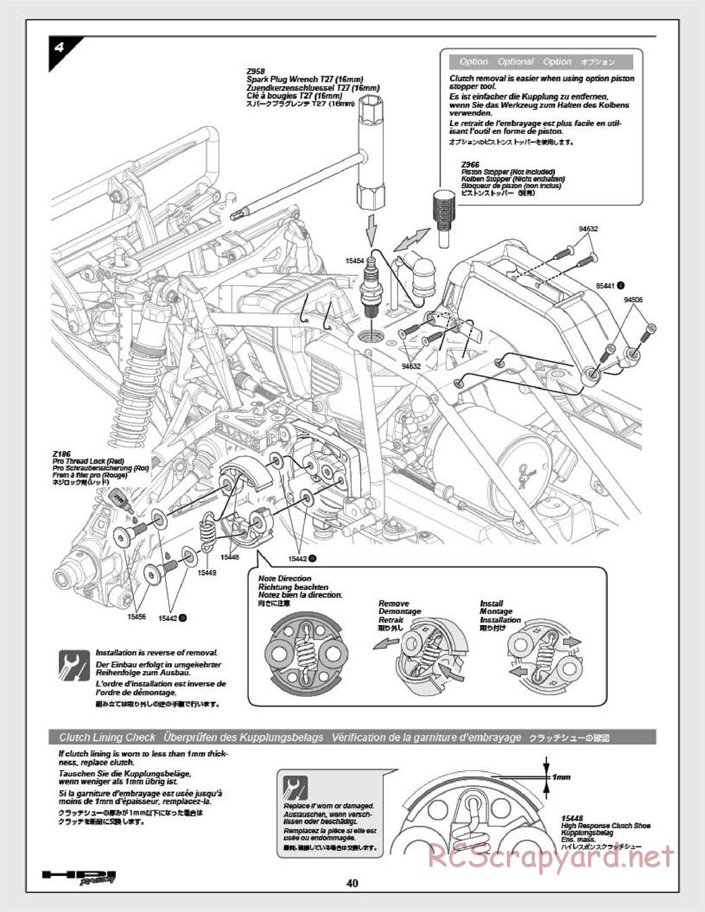 HPI - Baja 5SC - Manual - Page 40