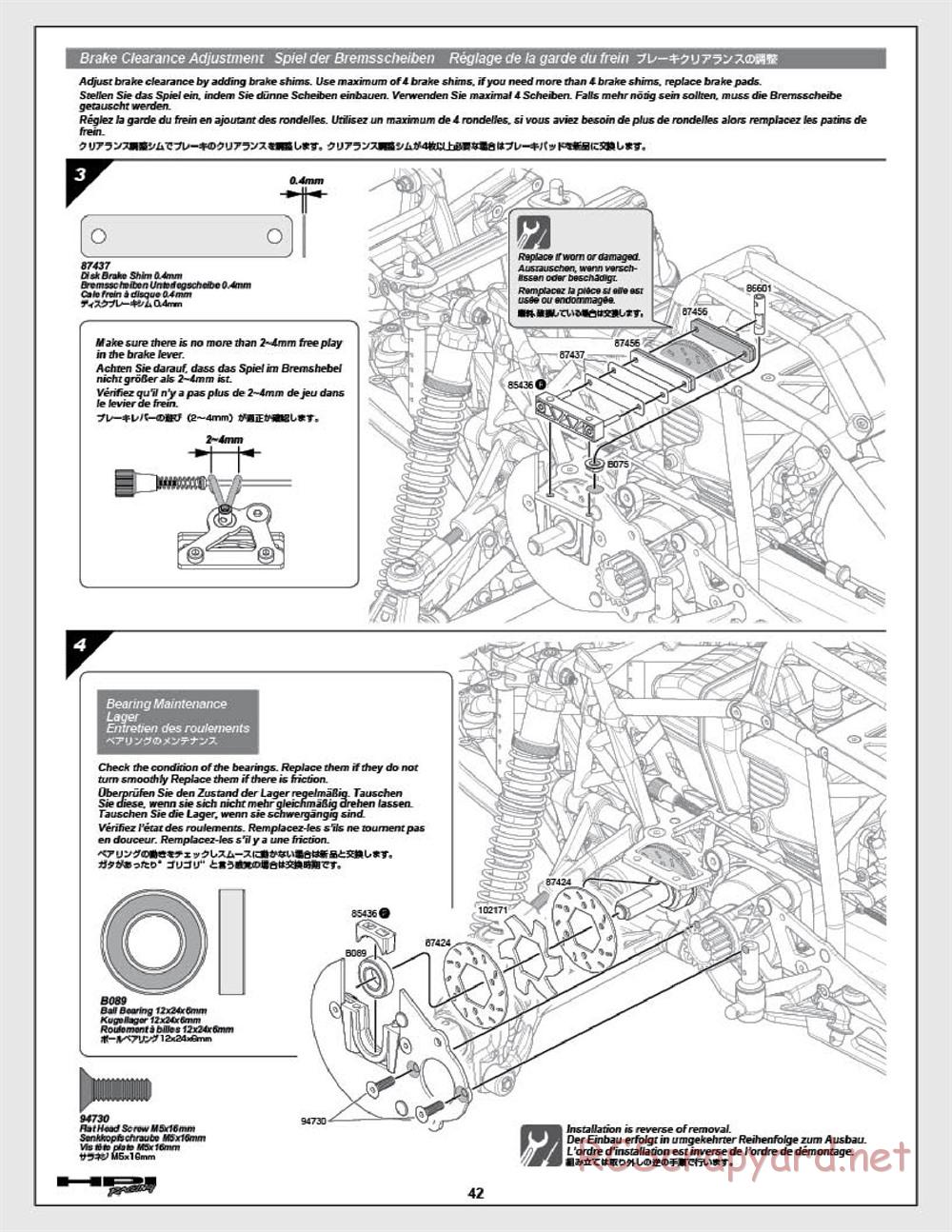 HPI - Baja 5SC - Manual - Page 42