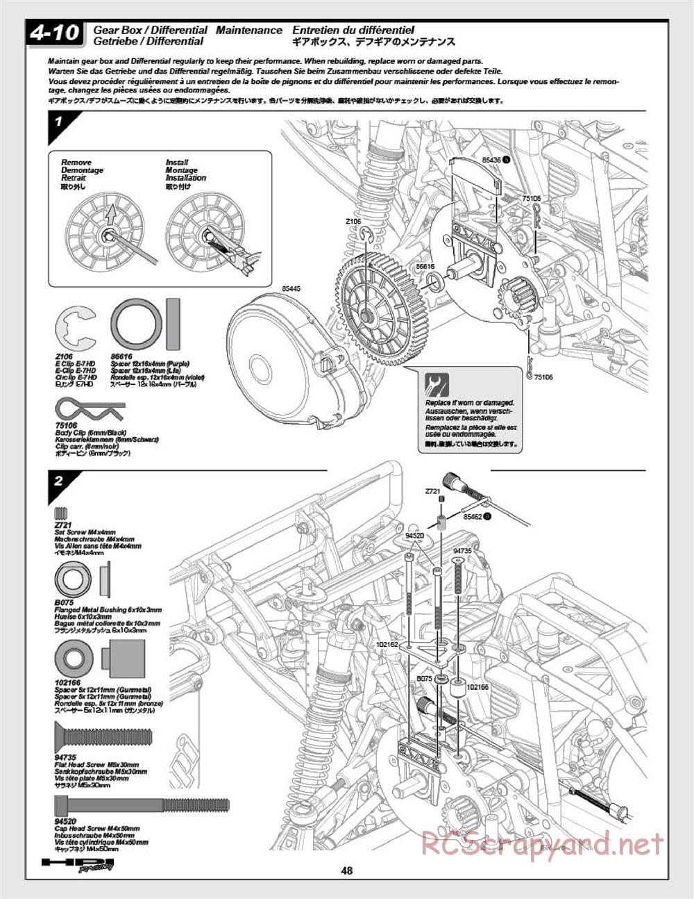 HPI - Baja 5SC - Manual - Page 48