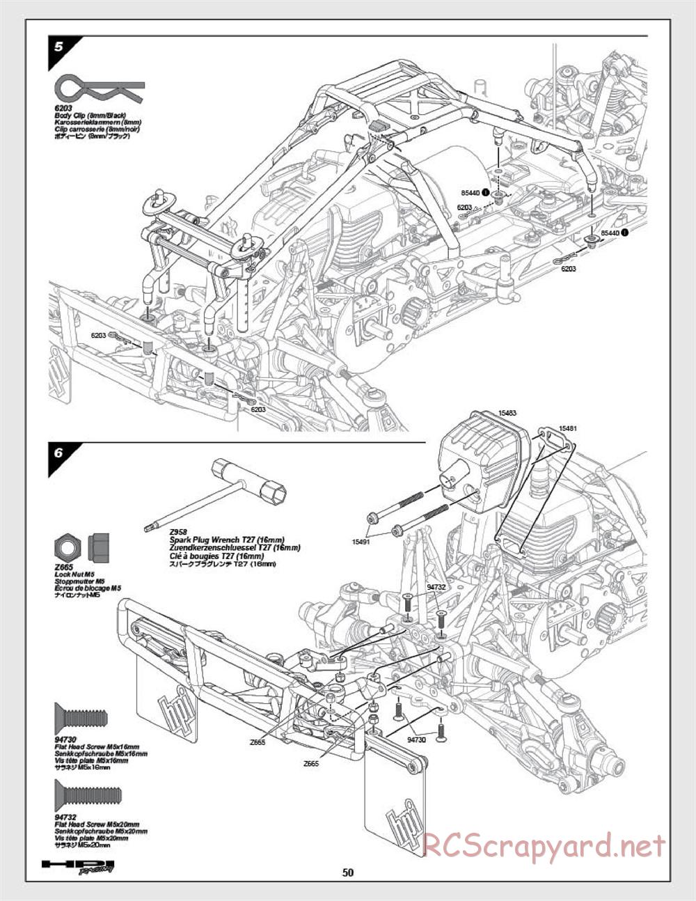 HPI - Baja 5SC - Manual - Page 50