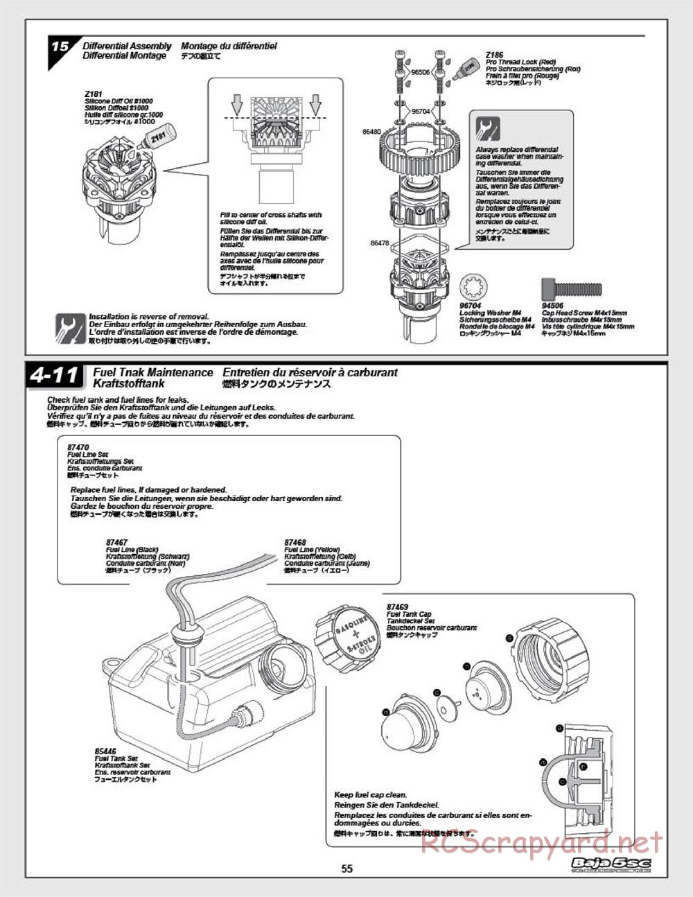 HPI - Baja 5SC - Manual - Page 55