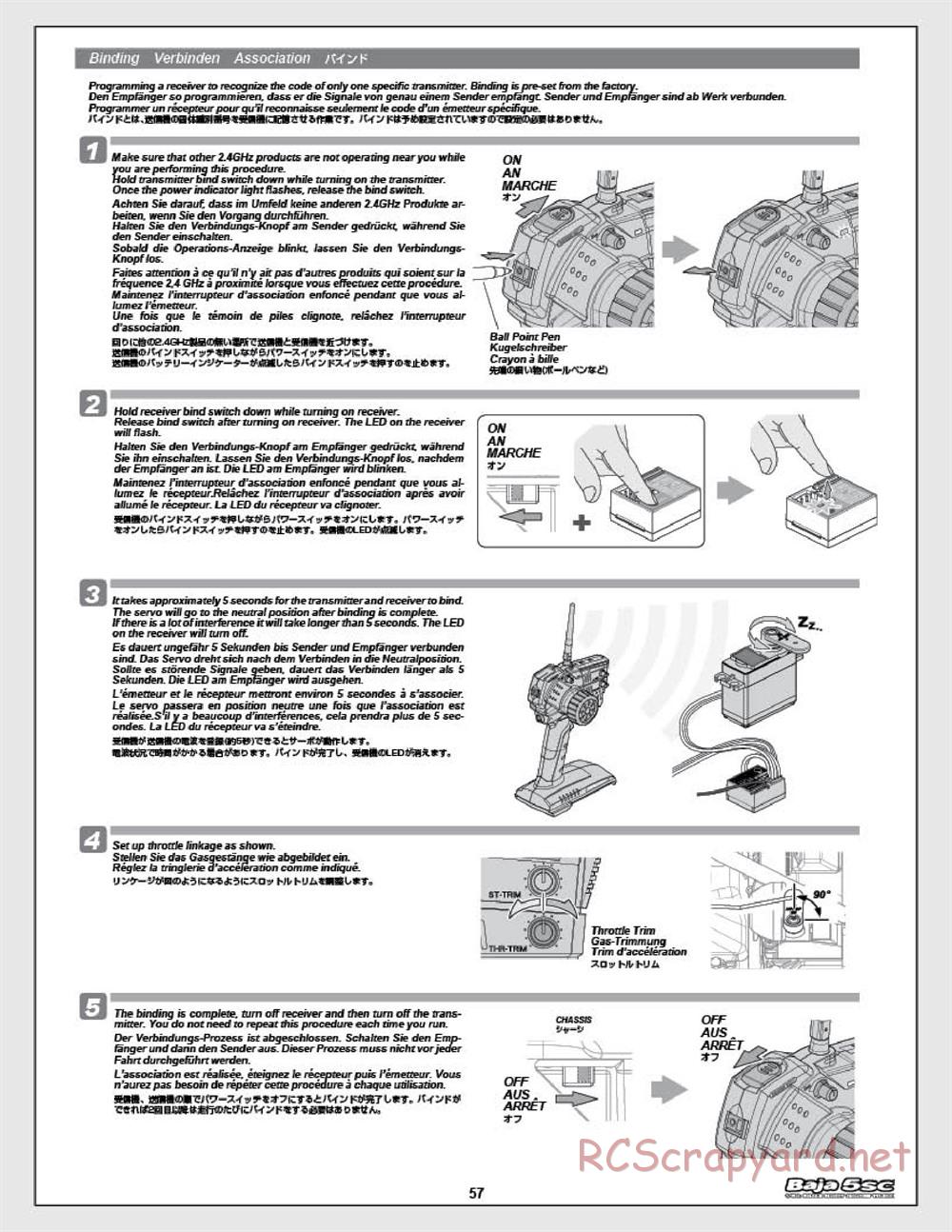 HPI - Baja 5SC - Manual - Page 57