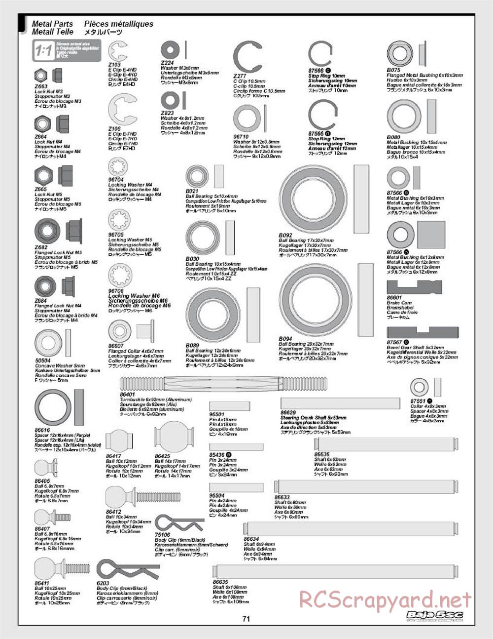 HPI - Baja 5SC - Manual - Page 71