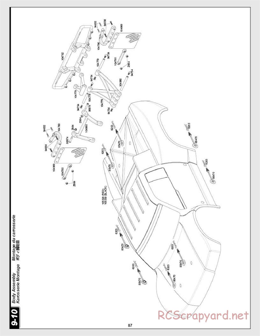 HPI - Baja 5SC - Exploded View - Page 87