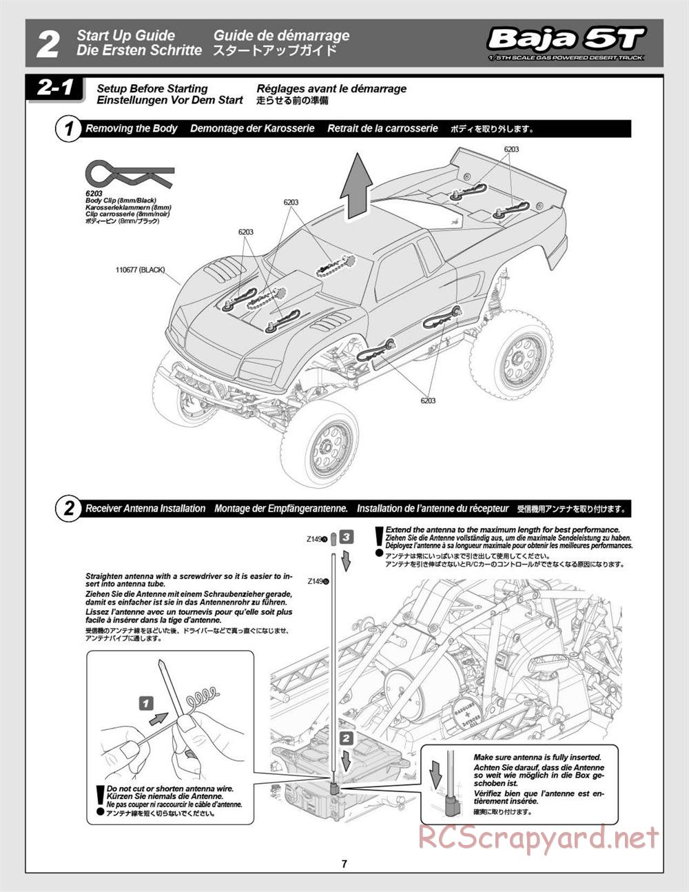 HPI - Baja 5T - Manual - Page 7