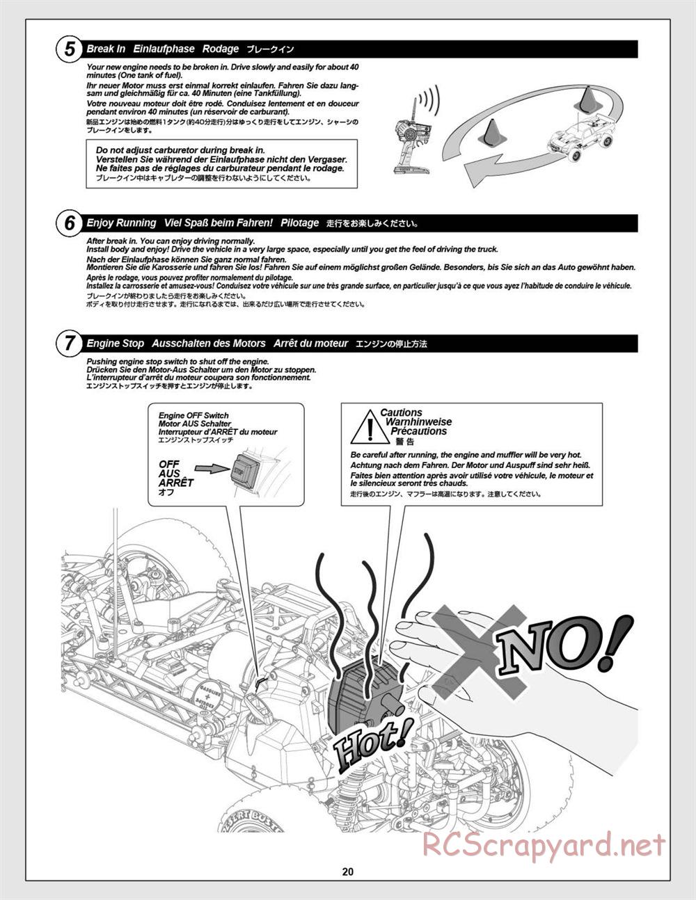 HPI - Baja 5T - Manual - Page 20