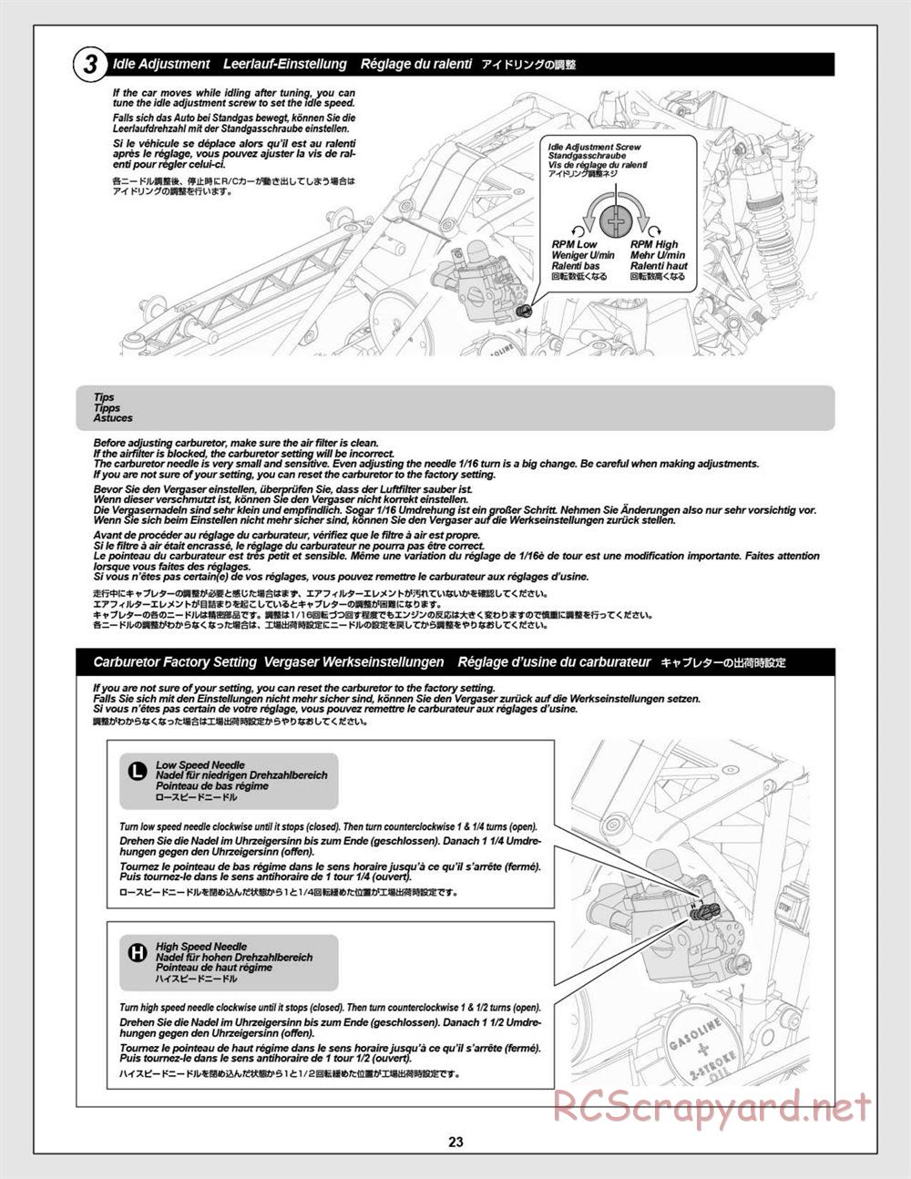 HPI - Baja 5T - Manual - Page 23