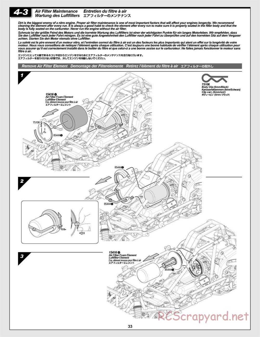 HPI - Baja 5T - Manual - Page 33