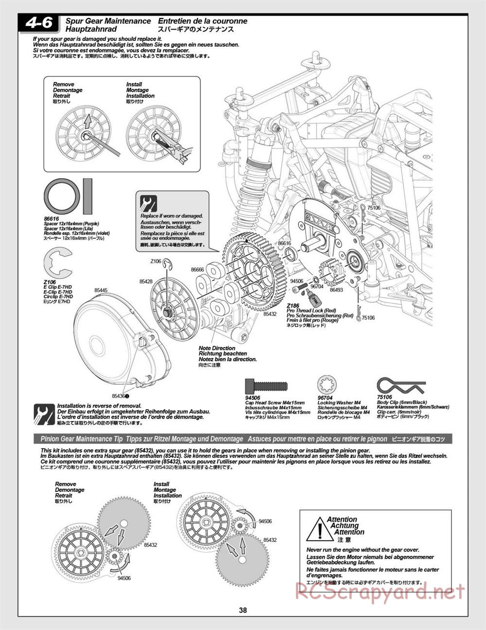 HPI - Baja 5T - Manual - Page 38