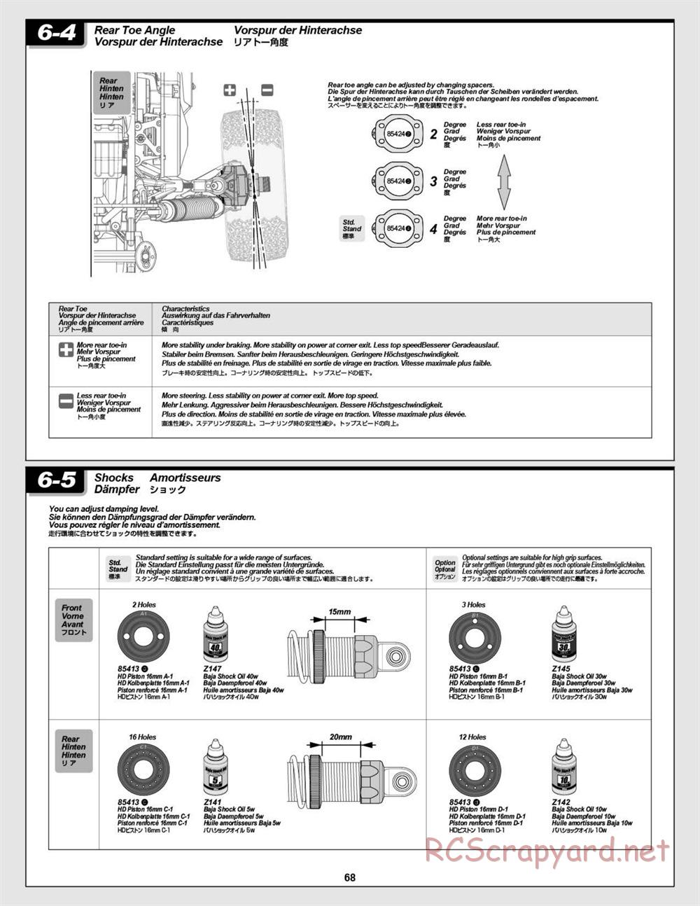 HPI - Baja 5T - Manual - Page 68