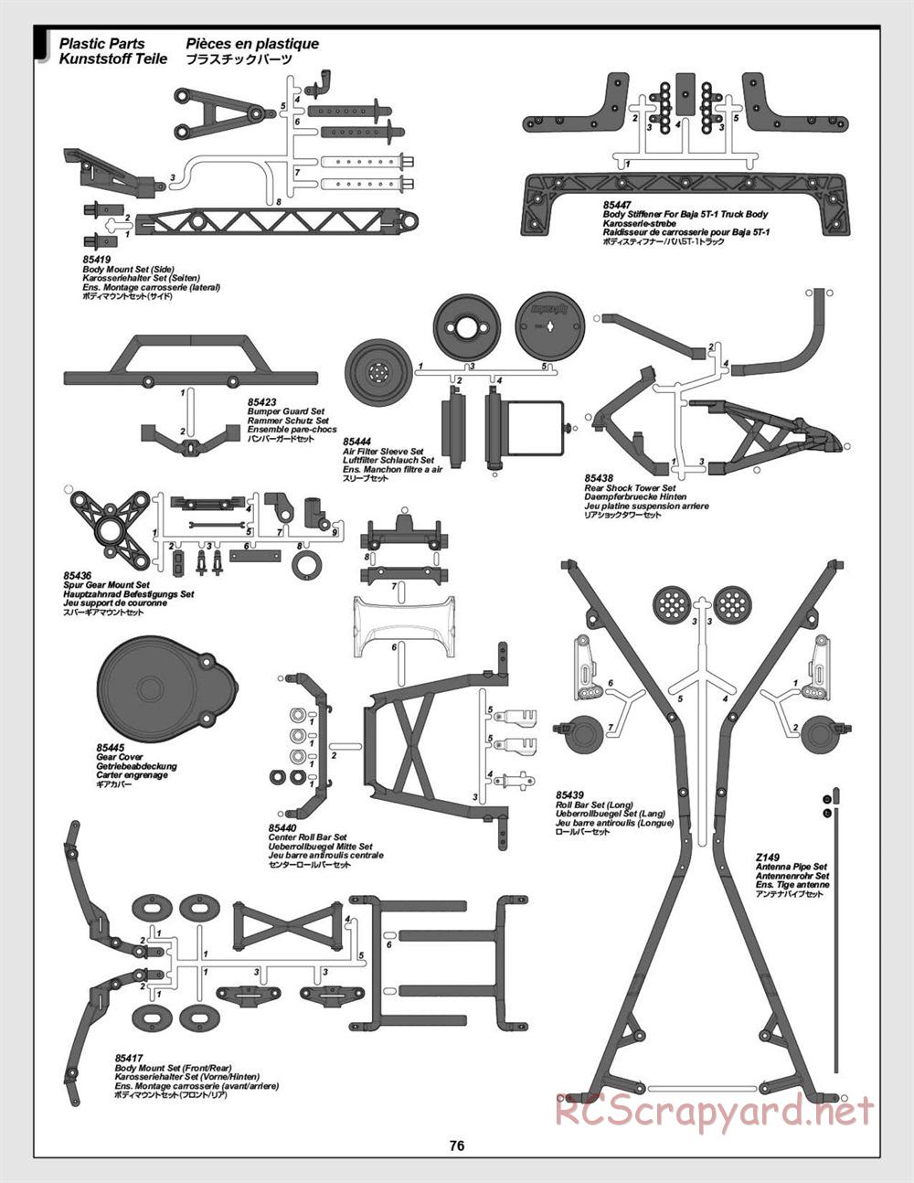 HPI - Baja 5T - Manual - Page 76