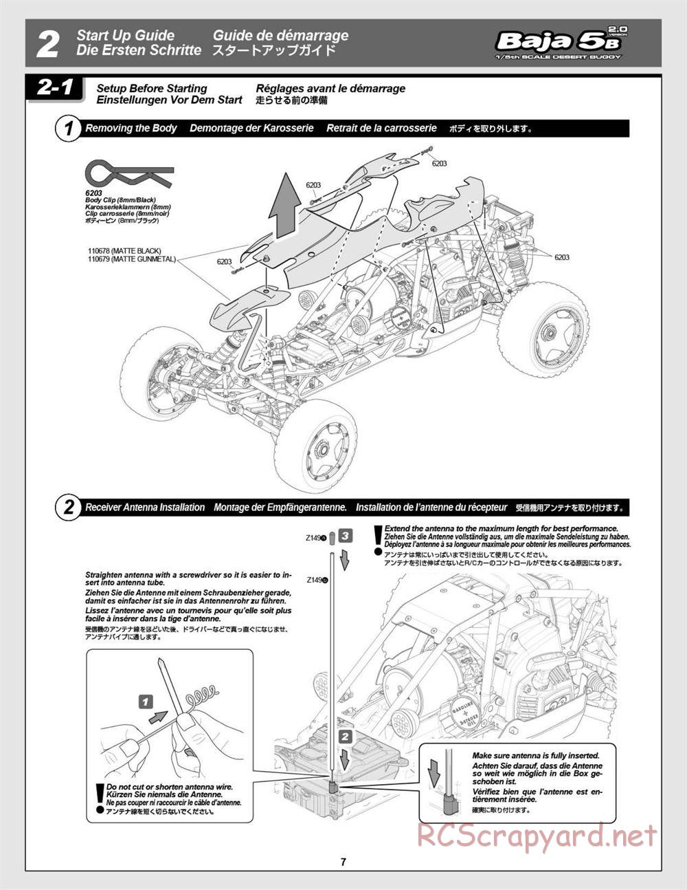 HPI - Baja 5B 2.0 RTR - Manual - Page 7