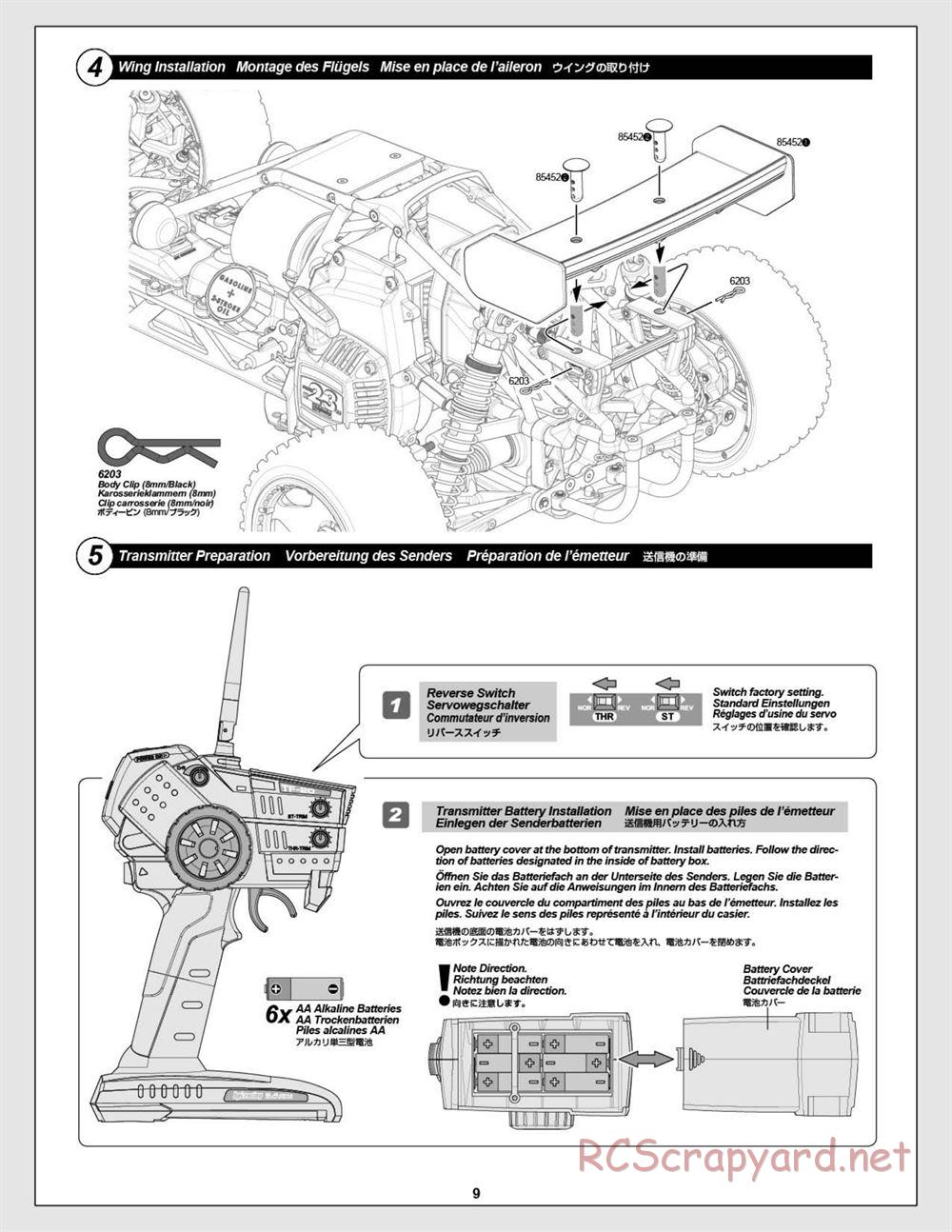 HPI - Baja 5B 2.0 RTR - Manual - Page 9