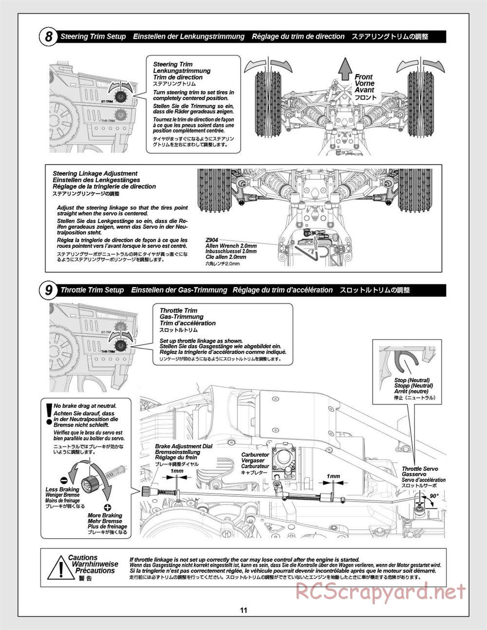 HPI - Baja 5B 2.0 RTR - Manual - Page 11
