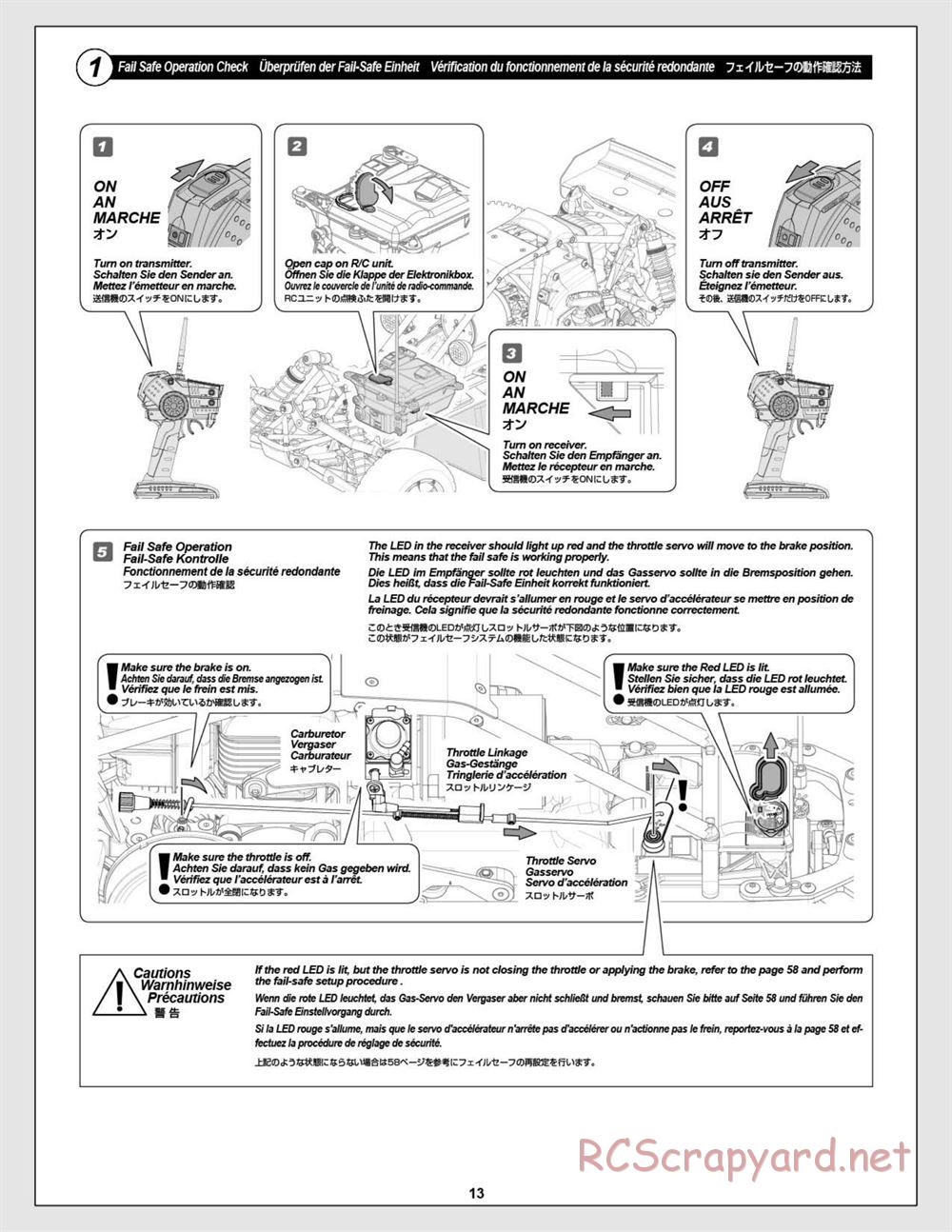 HPI - Baja 5B 2.0 RTR - Manual - Page 13