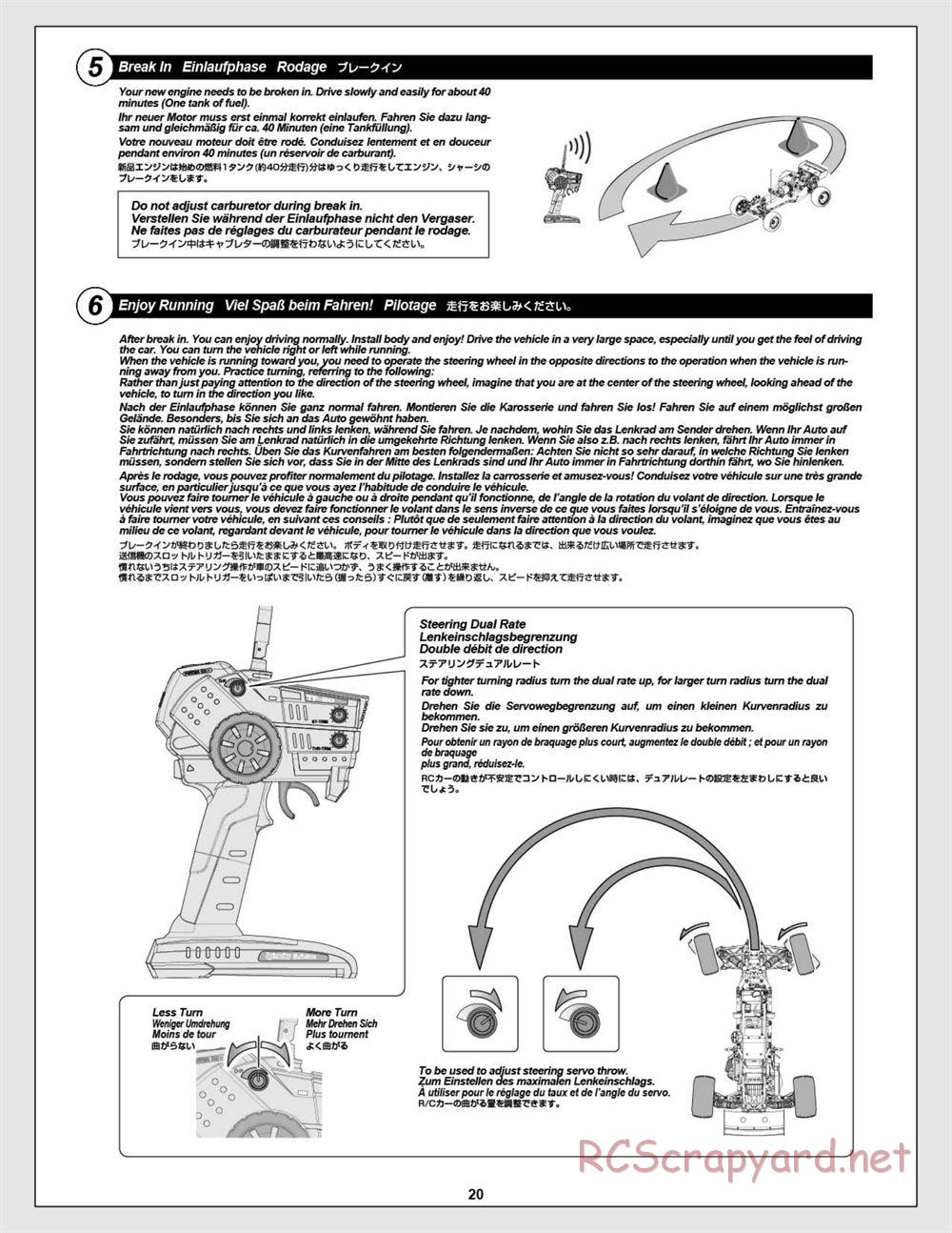 HPI - Baja 5B 2.0 RTR - Manual - Page 20