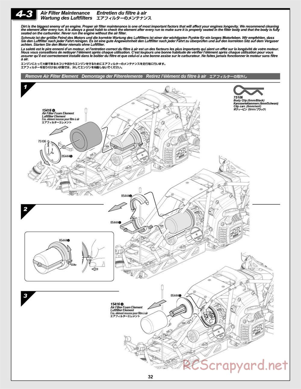 HPI - Baja 5B 2.0 RTR - Manual - Page 32