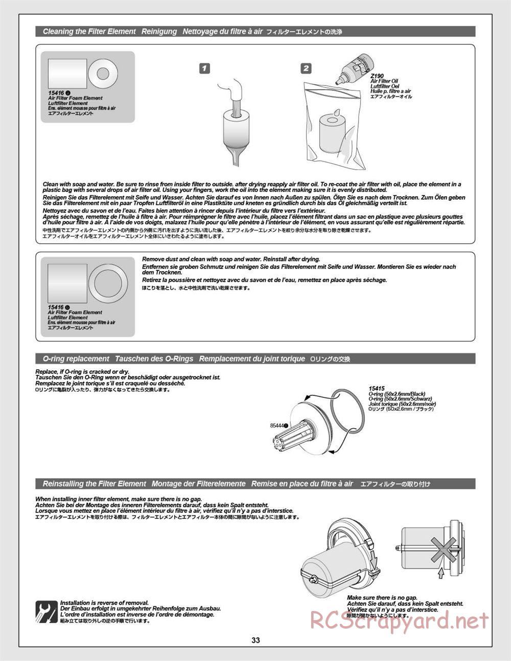 HPI - Baja 5B 2.0 RTR - Manual - Page 33
