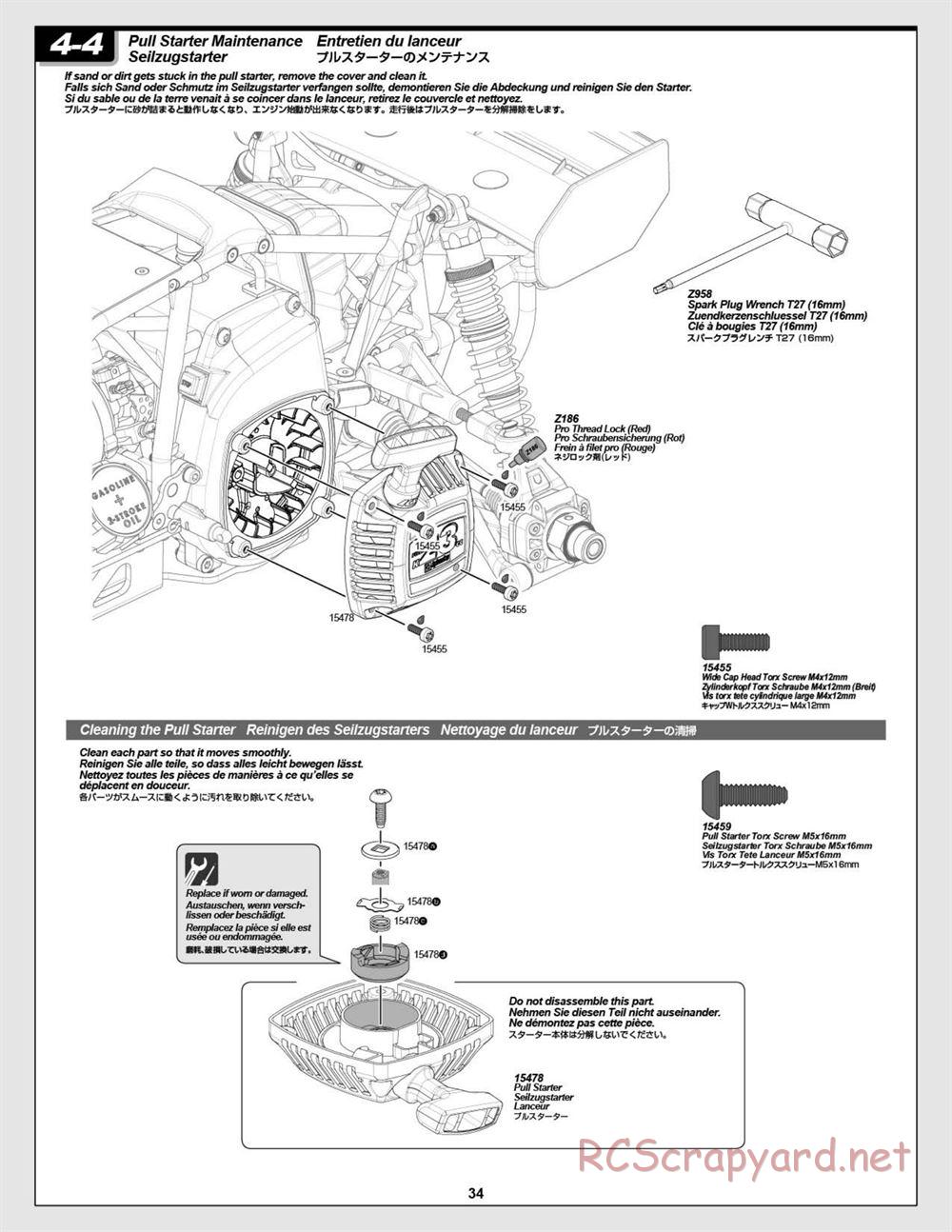 HPI - Baja 5B 2.0 RTR - Manual - Page 34