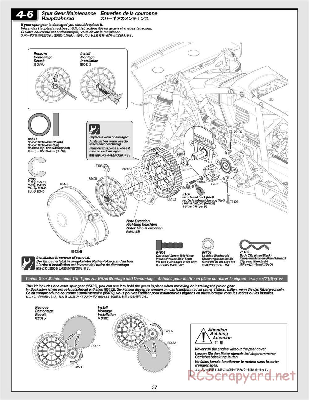 HPI - Baja 5B 2.0 RTR - Manual - Page 37