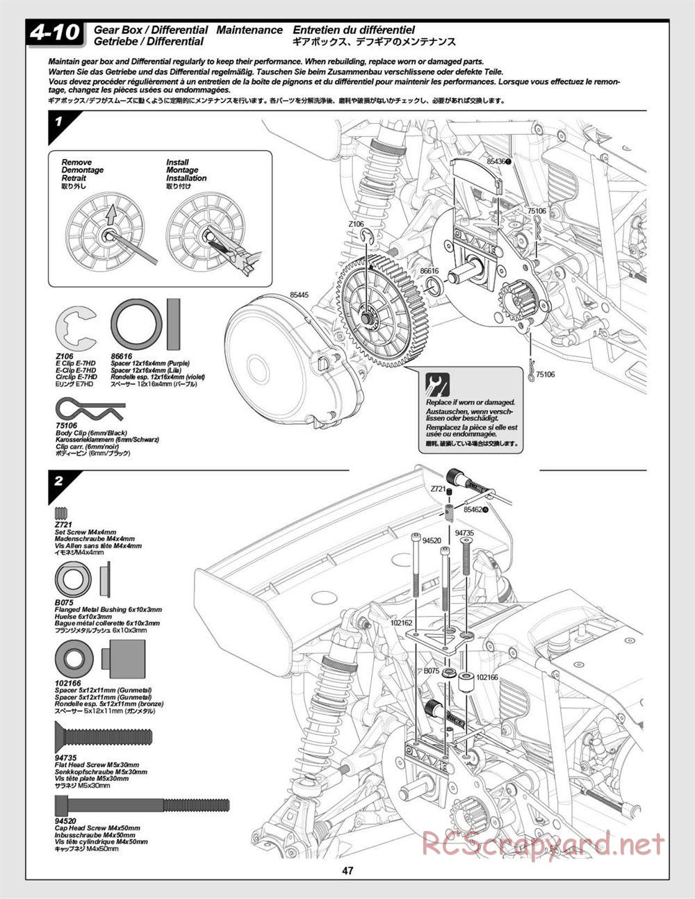 HPI - Baja 5B 2.0 RTR - Manual - Page 47