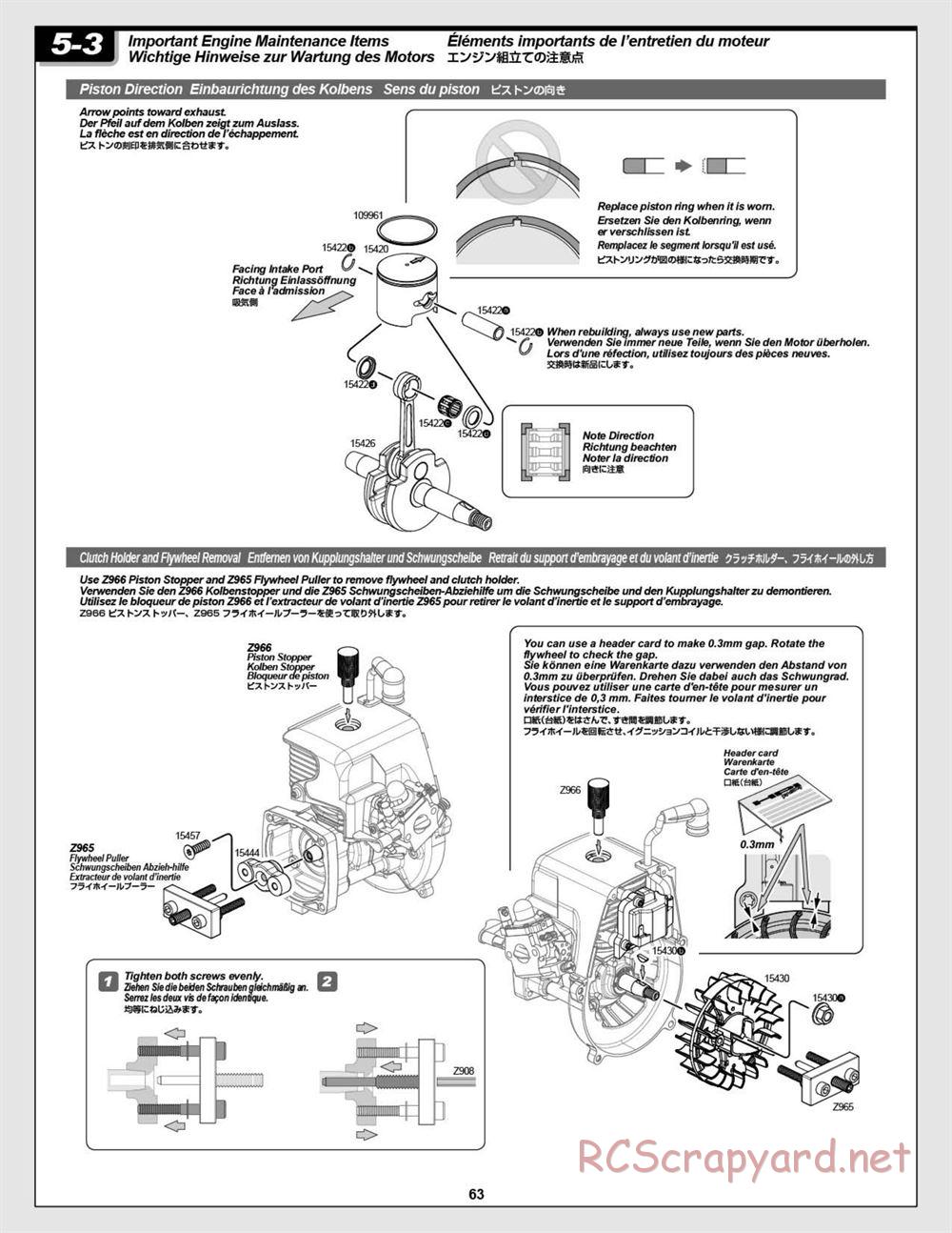 HPI - Baja 5B 2.0 RTR - Manual - Page 63
