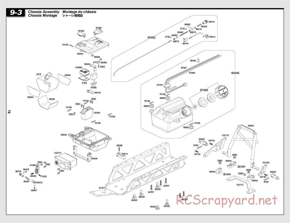 HPI - Baja 5B 2.0 RTR - Exploded View - Page 78