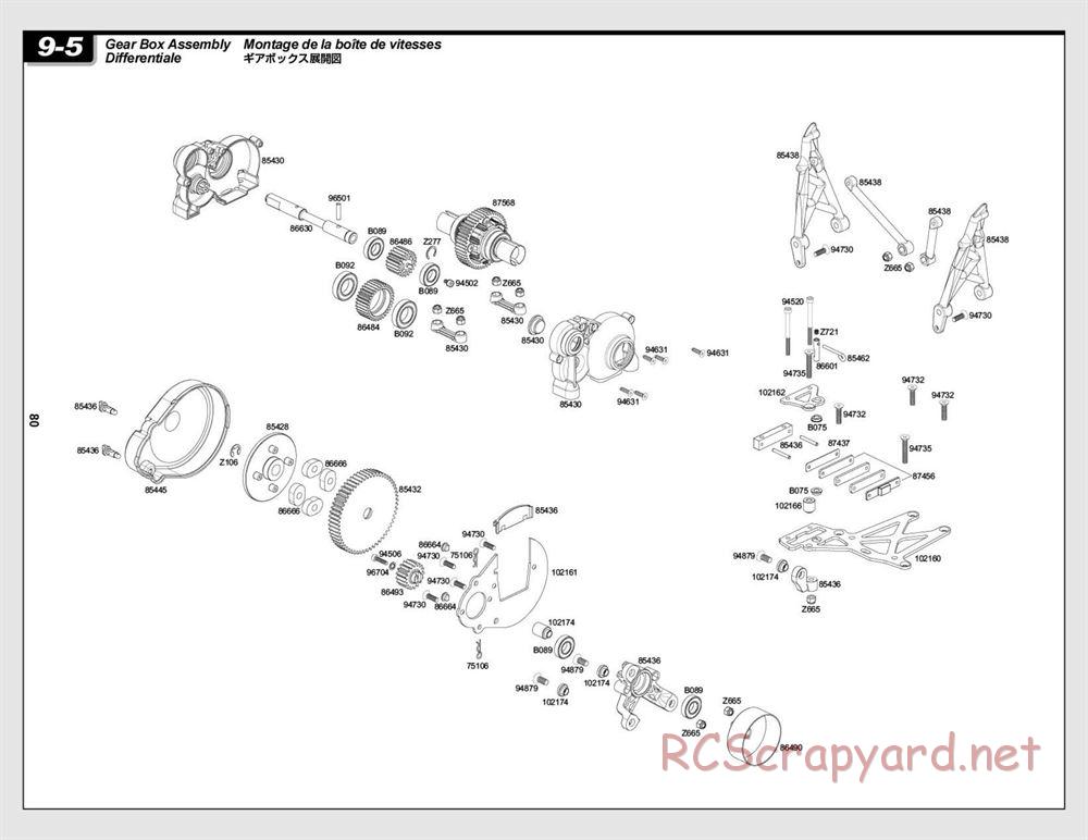 HPI - Baja 5B 2.0 RTR - Exploded View - Page 80