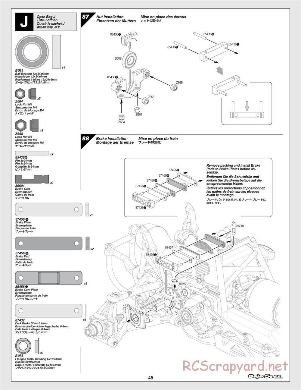 HPI - Baja 5b SS - Manual - Page 45