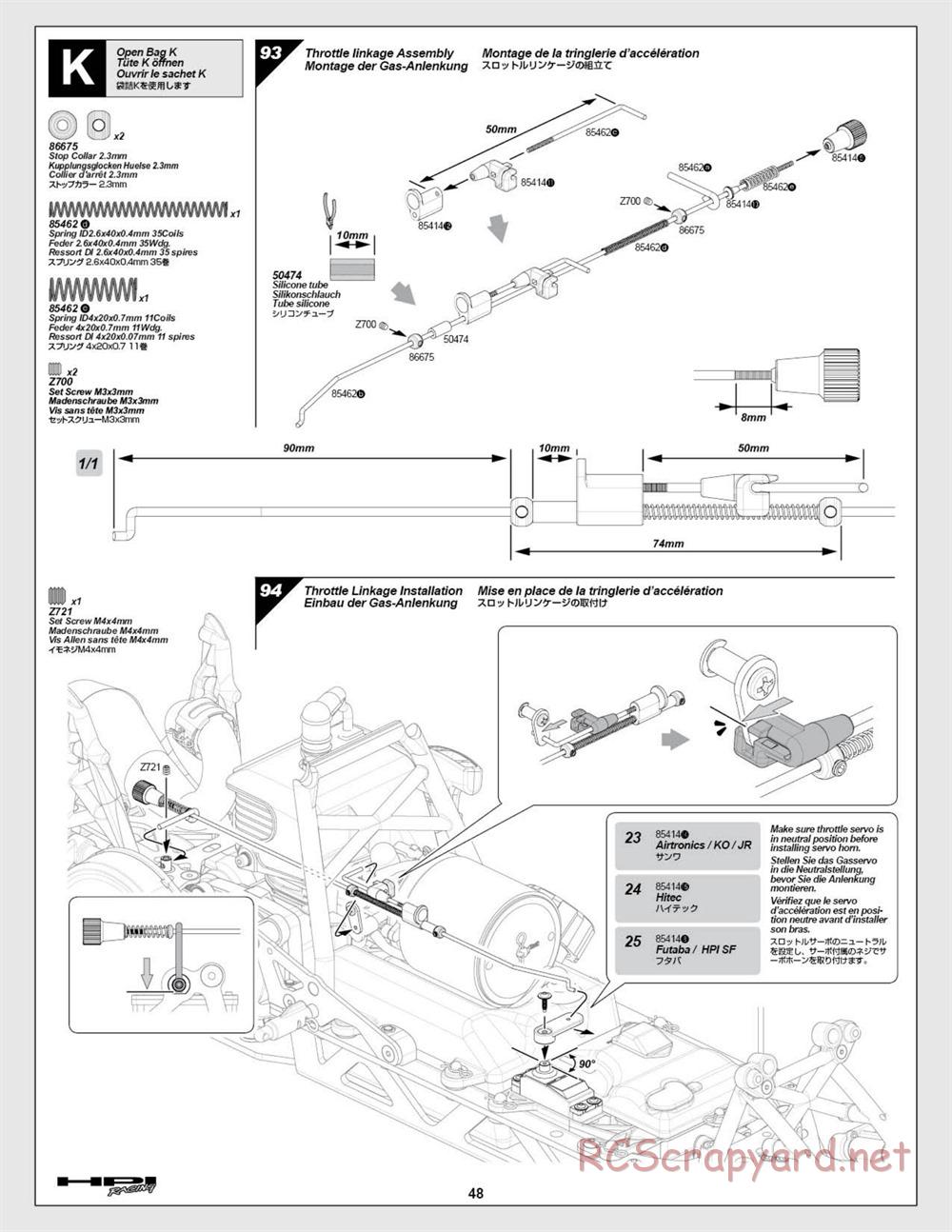 HPI - Baja 5b SS - Manual - Page 48
