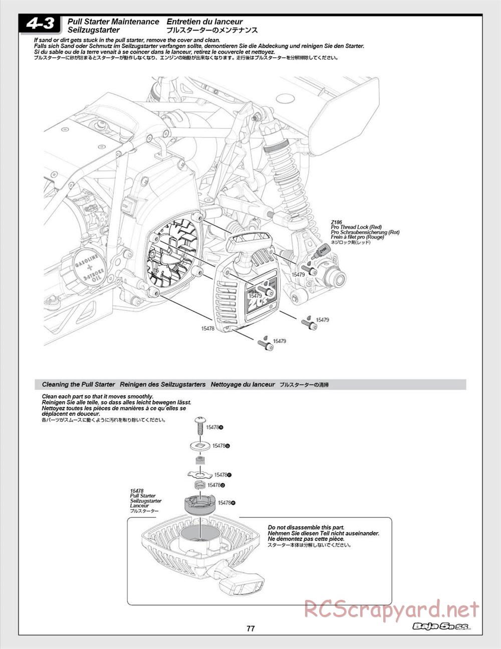 HPI - Baja 5b SS - Manual - Page 77