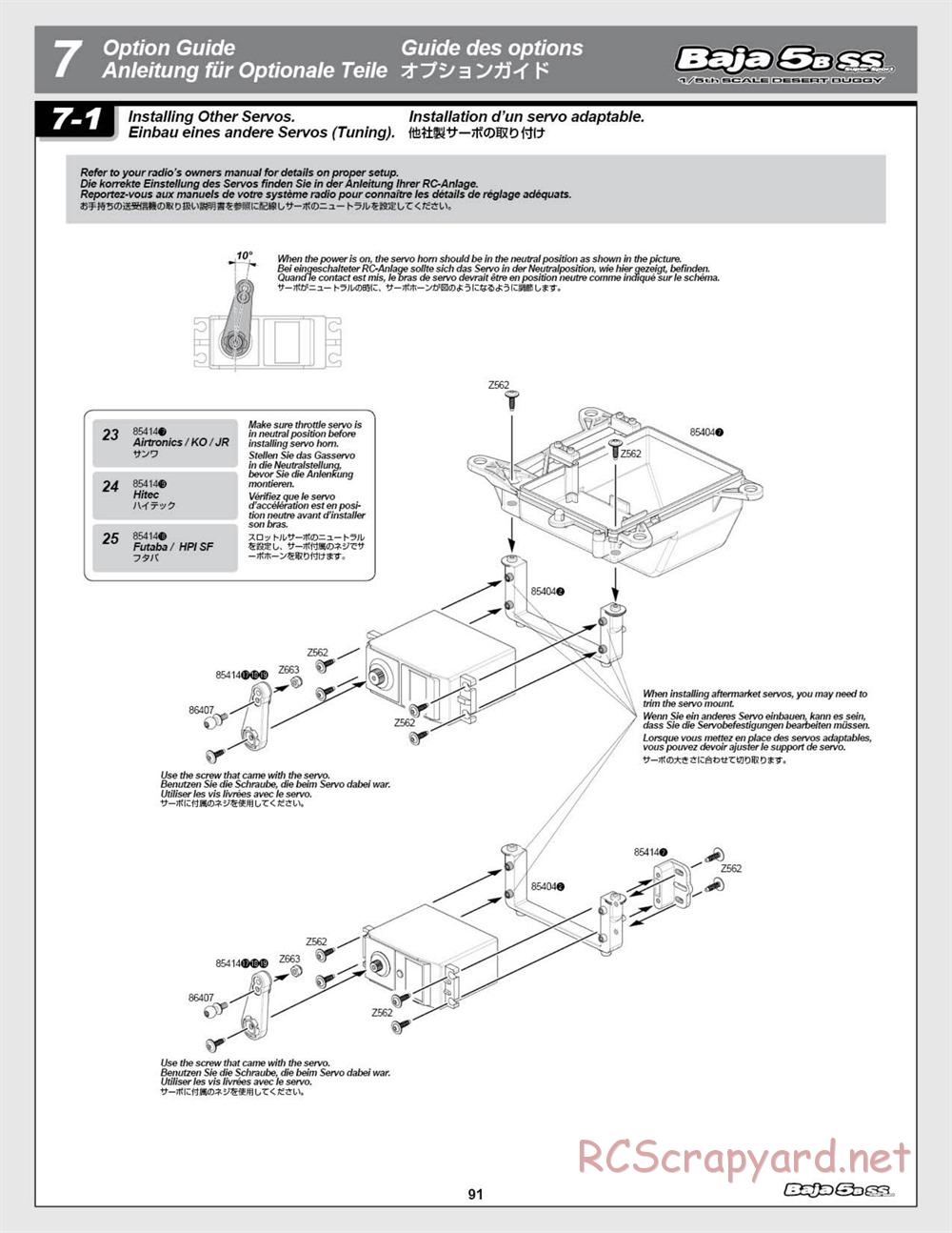 HPI - Baja 5b SS - Manual - Page 91