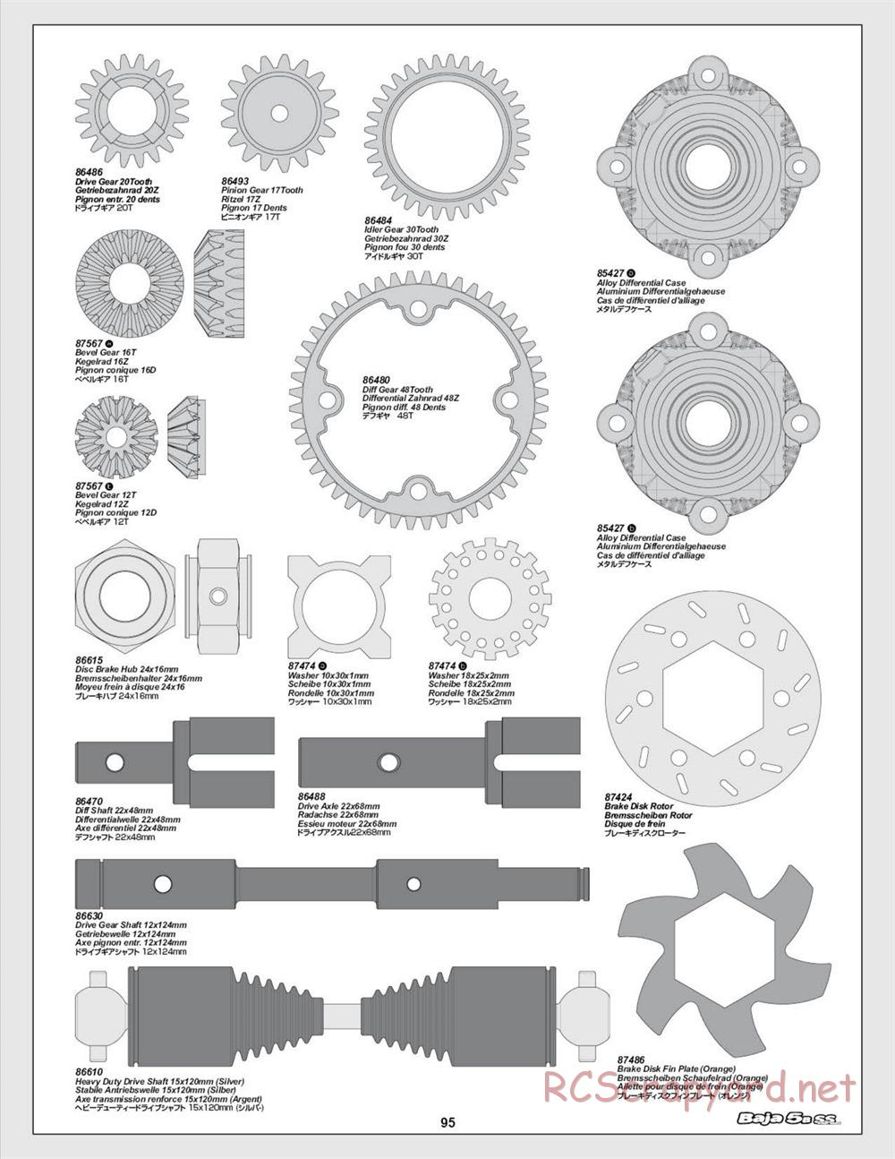 HPI - Baja 5b SS - Manual - Page 95