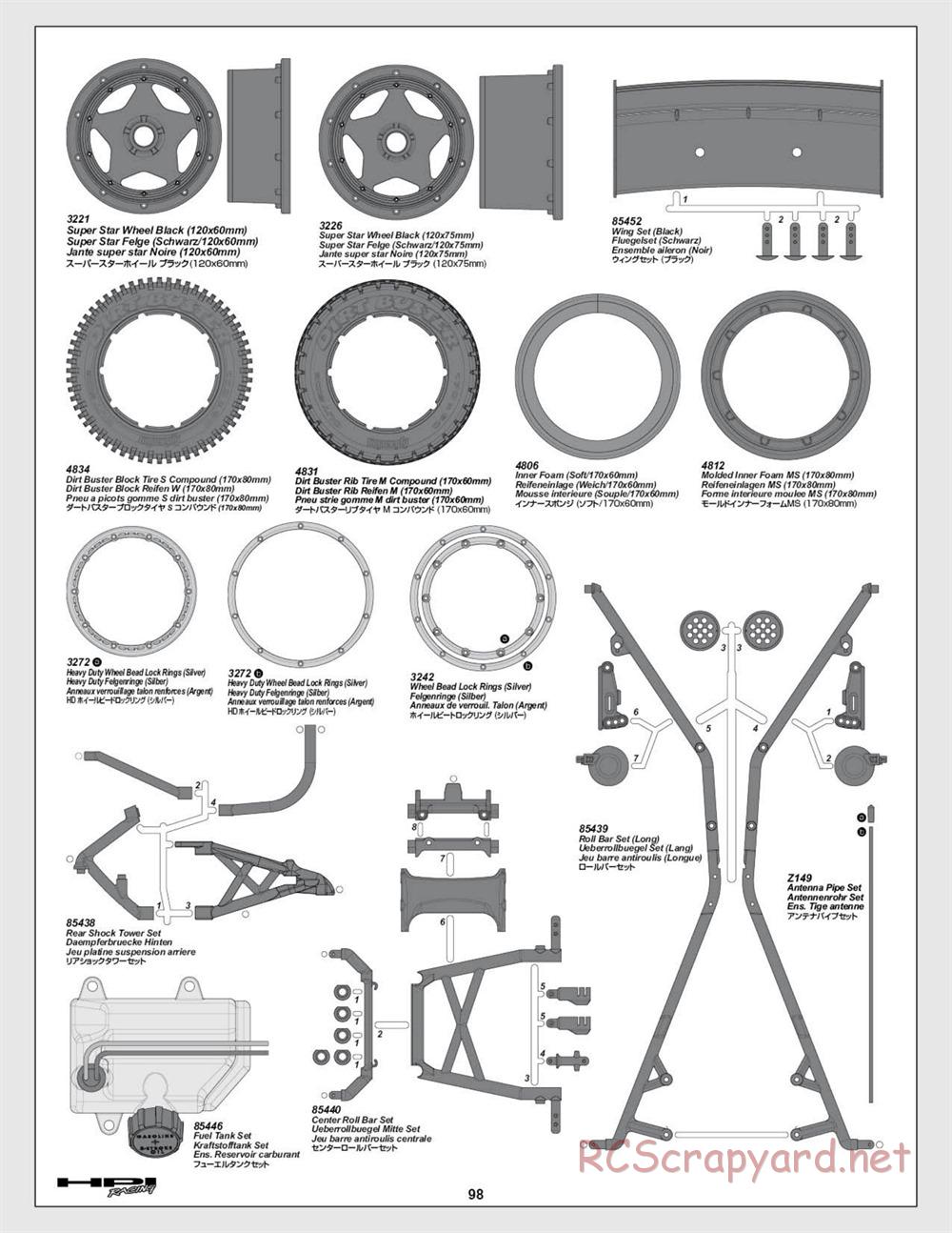 HPI - Baja 5b SS - Manual - Page 98