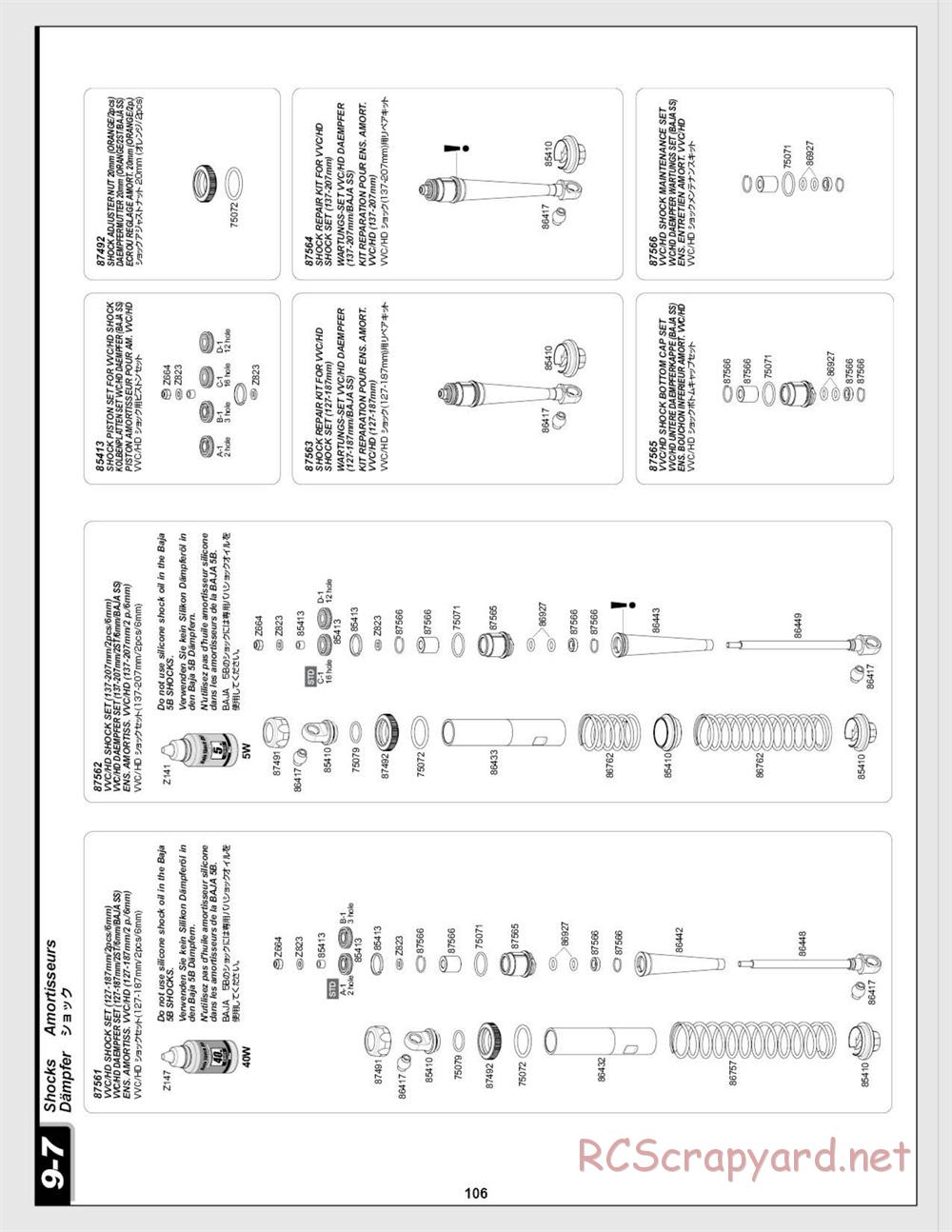 HPI - Baja 5b SS - Manual - Page 106