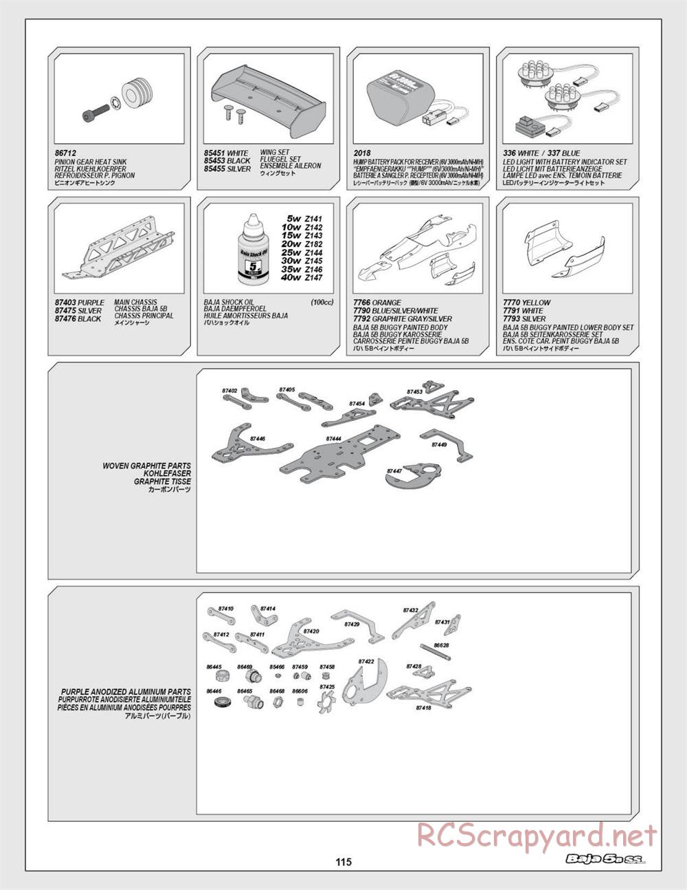 HPI - Baja 5b SS - Manual - Page 115