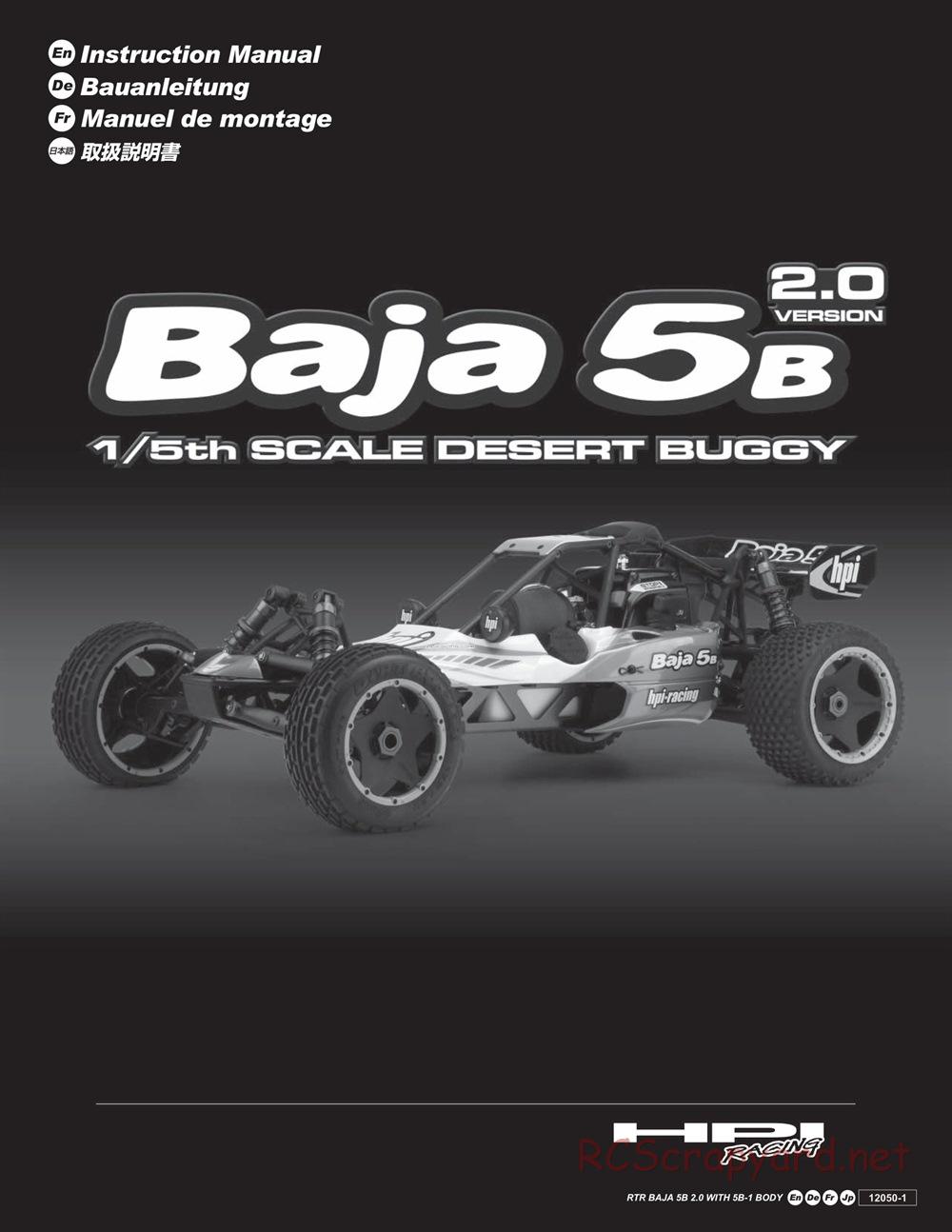 HPI - Baja 5B 2.0 - Manual - Page 1