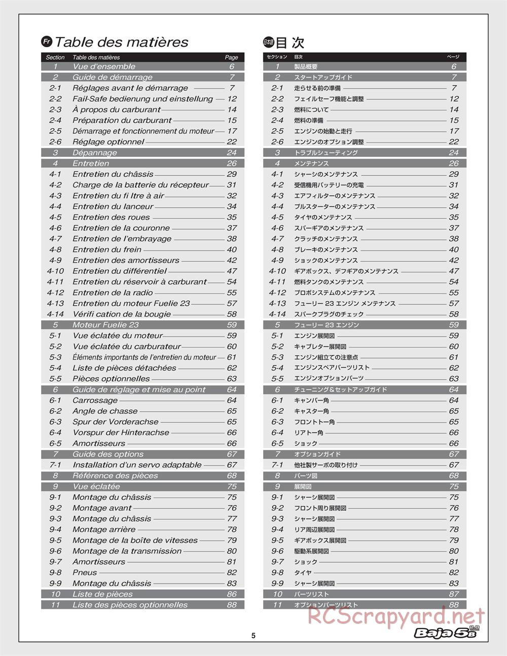 HPI - Baja 5B 2.0 - Manual - Page 5
