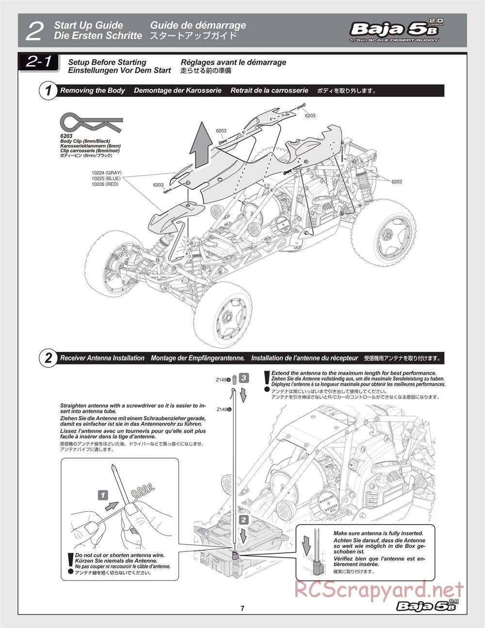 HPI - Baja 5B 2.0 - Manual - Page 7