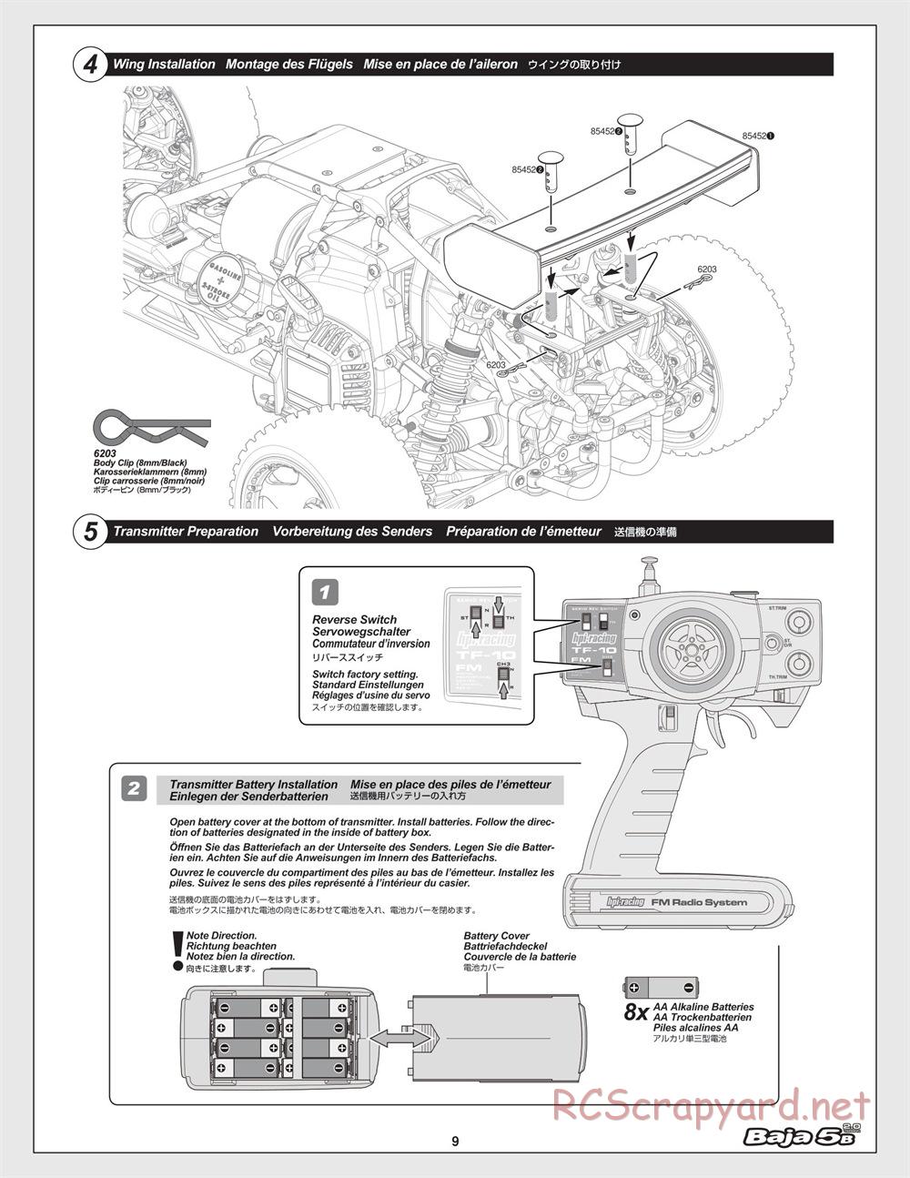 HPI - Baja 5B 2.0 - Manual - Page 9