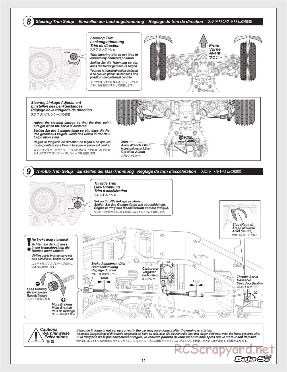 HPI - Baja 5B 2.0 - Manual - Page 11