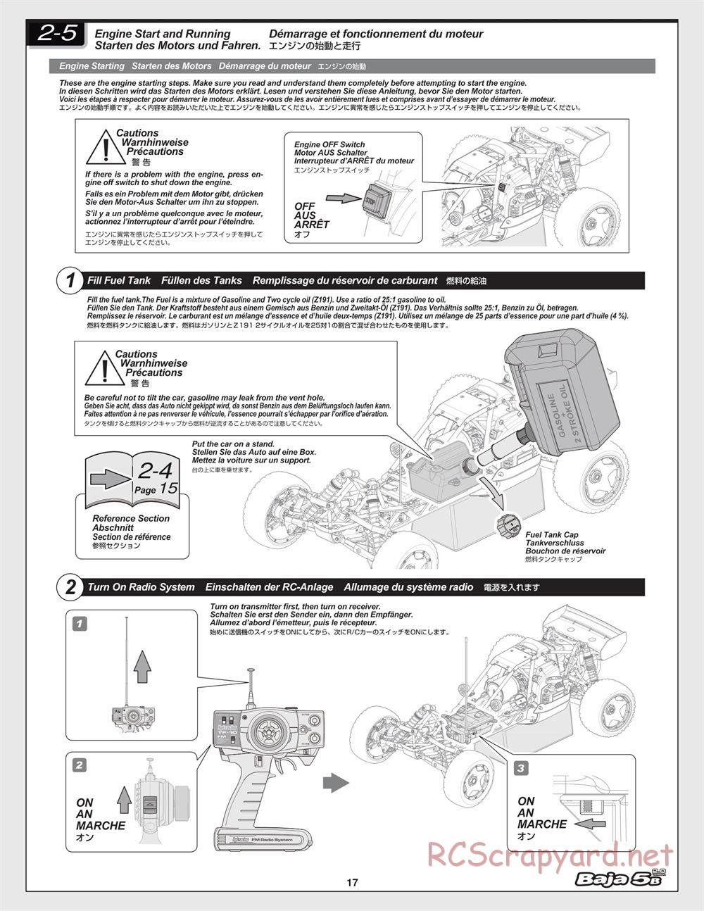 HPI - Baja 5B 2.0 - Manual - Page 17