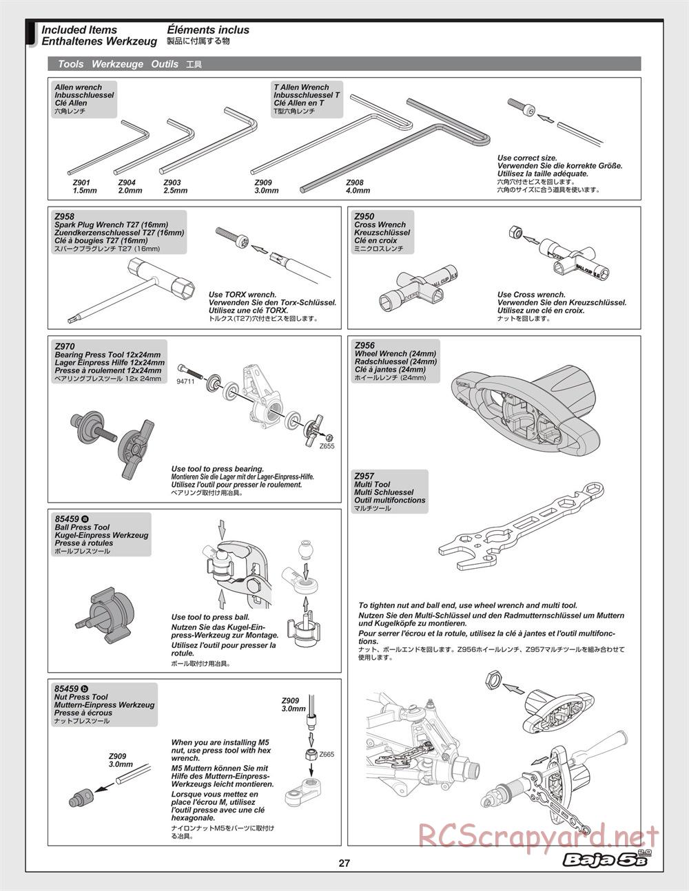 HPI - Baja 5B 2.0 - Manual - Page 27